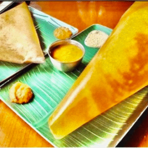 Crispy South Indian dosa served at Davie Dosa Company in Richmond BC